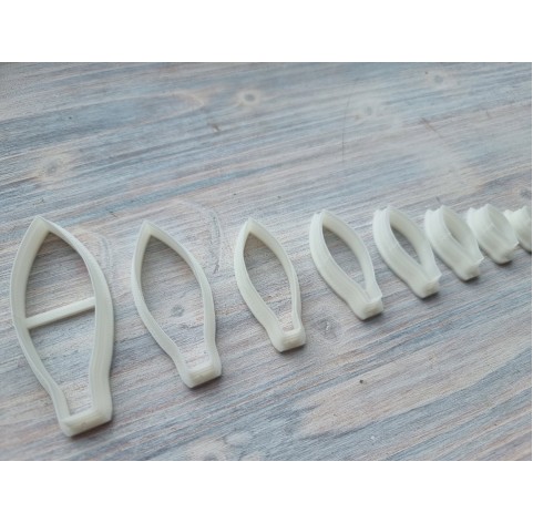"Leaf/Petal, Style 2" one clay cutter or FULL set