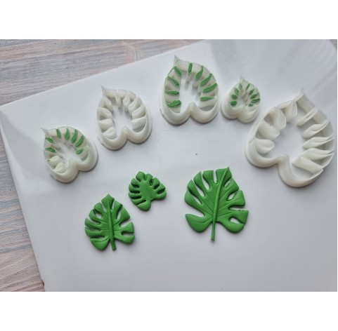 "Monstera leaf, style 2" one clay cutter or FULL set