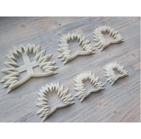 "Palm leaf, style 2" one clay cutter or FULL set