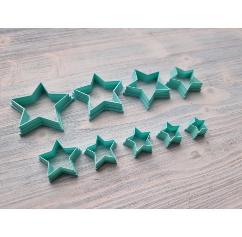 Star Flower Polymer Clay Cutters