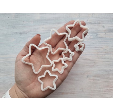 "Star, style 2", set of 7 cutters, one clay cutter or FULL set