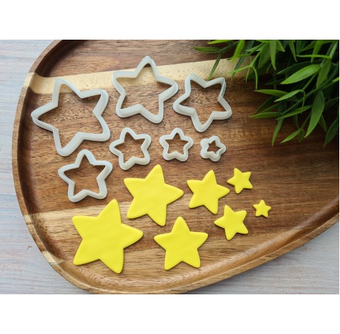 "Star, style 2", set of 7 cutters, one clay cutter or FULL set
