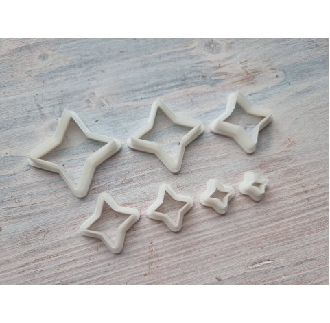 "Four point star, set 7" one clay cutter or FULL set