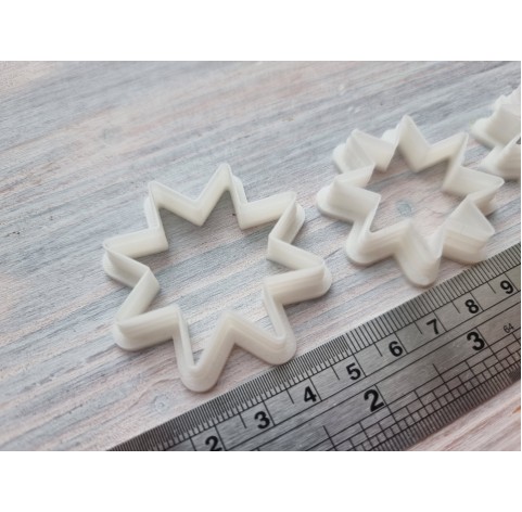 "Eight pointed star, set 7" one clay cutter or FULL set