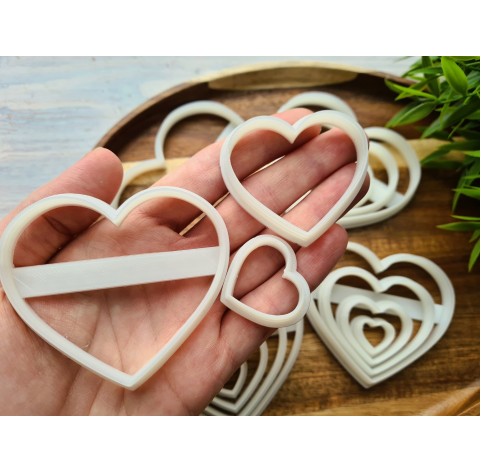 "Heart" set of 16 cutters, one clay cutter or FULL set