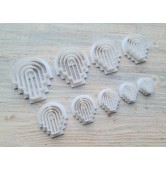 "Earring, style 1, arch" one clay cutter or FULL set