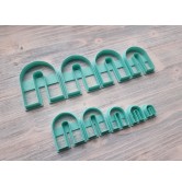 "Earring, style 2, arch" one clay cutter or FULL set