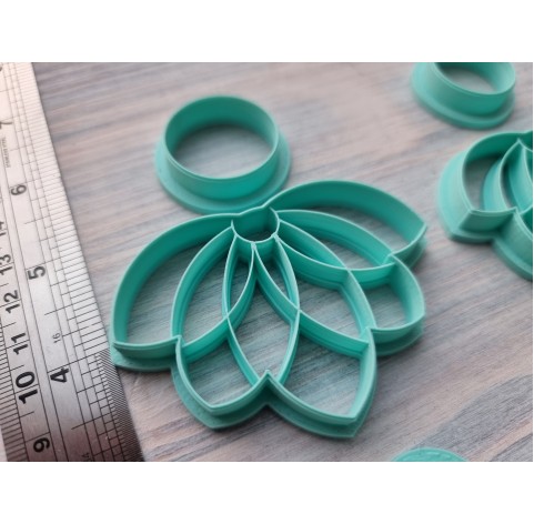 "Lotus 2, 2 parts" one clay cutter or FULL set