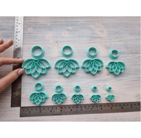 "Lotus 2, 2 parts" one clay cutter or FULL set