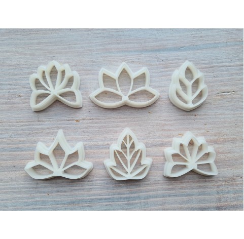 "Earring, style 17", set of 6 cutters, one clay cutter or FULL set