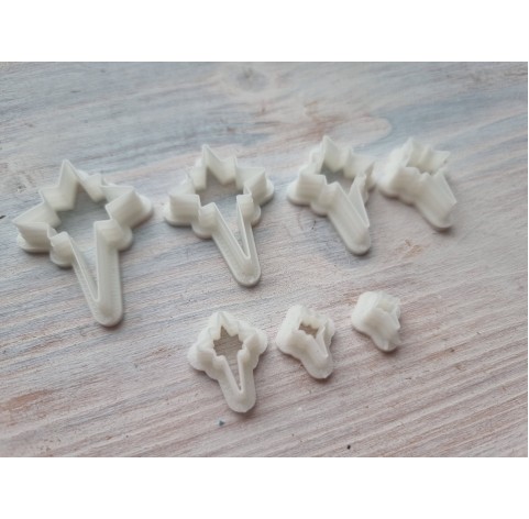 "Christmas star, set 7" one clay cutter or FULL set 