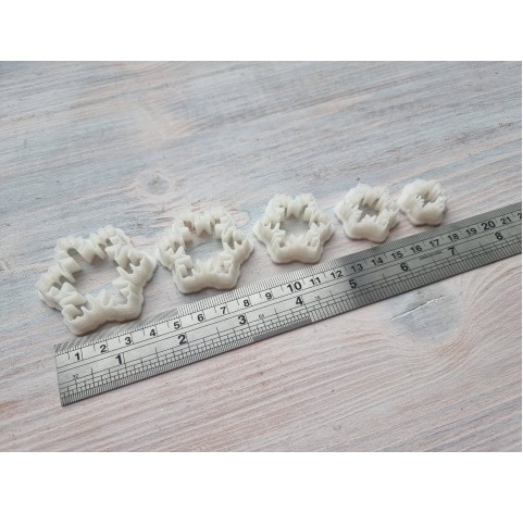 "Snowflake, set 5" one clay cutter or FULL set