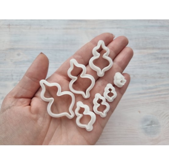 "Ornament style 1, set 7" one clay cutter or FULL set