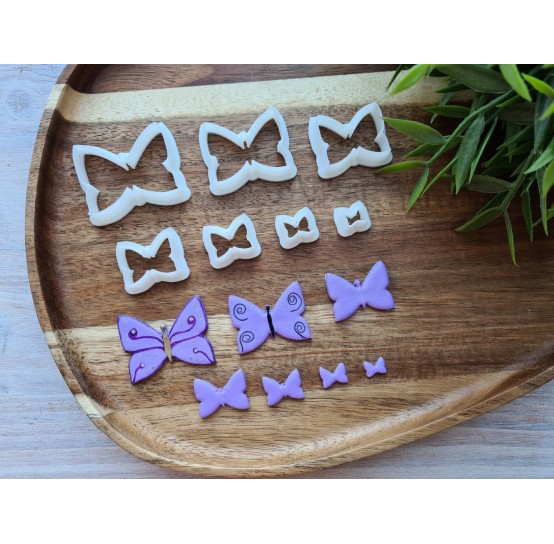 "Butterfly", set of 7, cutters one clay cutter or FULL set