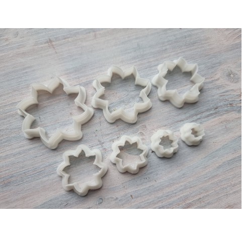 "Sunny flower", set of 7, cutters one clay cutter or FULL set