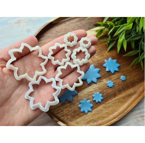"Sunny flower", set of 7, cutters one clay cutter or FULL set