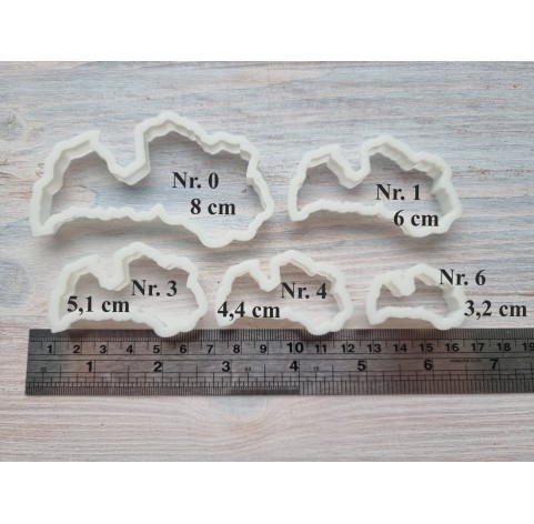 "Latvian map, set 5" one clay cutter or FULL set