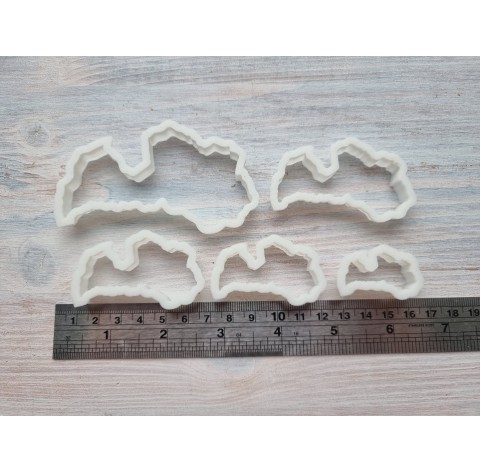 "Latvian map, set 5" one clay cutter or FULL set