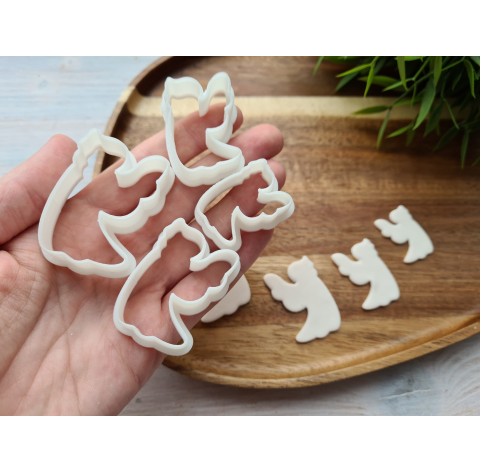 "Angel, style 2", set of 4 cutters, one clay cutter or FULL set