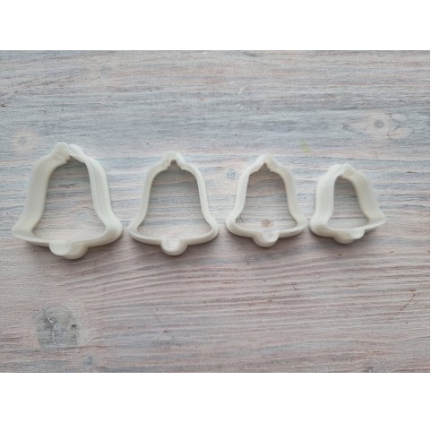 "Christmas bell", set of 4 cutters, one clay cutter or FULL set