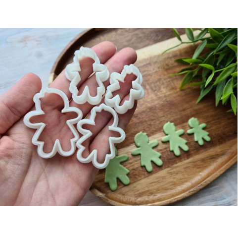 "Ginger bread girl", set of 4, cutters one clay cutter or FULL set