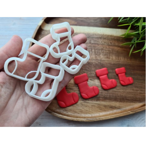 "Santa boot", set of 4 cutters, one clay cutter or FULL set