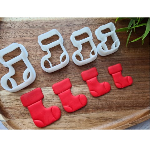 "Santa boot", set of 4 cutters, one clay cutter or FULL set