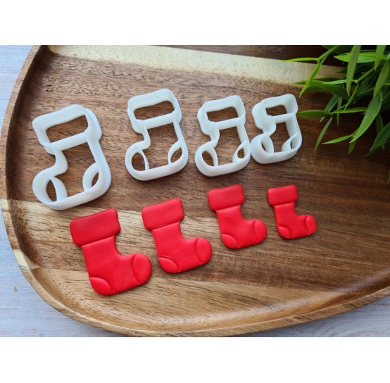 "Santa boot", set of 4 cutters, one clay cutter or FULL set