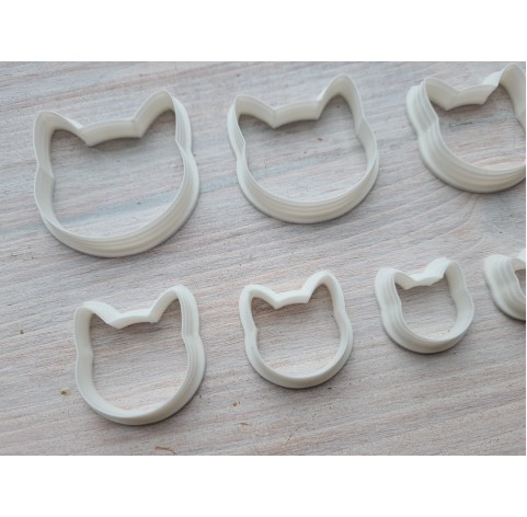 "Cat, style 2", set of 7 cutters, one clay cutter or FULL set