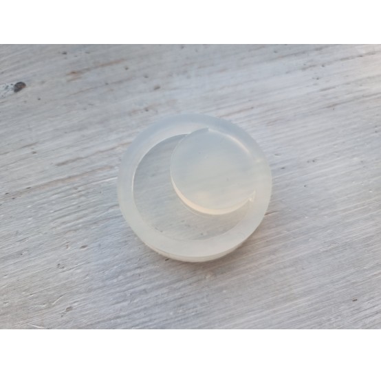 Silicone molds for epoxy, Crescent moon, ~ 1.5*4 cm
