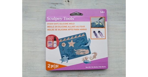 Sculpey silicone mold for plastic, Sea Life, Modeling tools, for home  decor