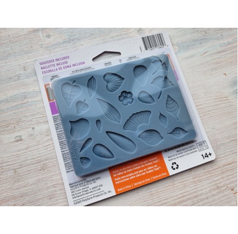Sculpey silicone mold for plastic, "Flowers", 9.5*12.4 cm + squeegee