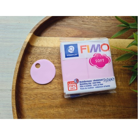 FIMO Soft, light pink (pastel), Nr.205, 57g (2oz), oven-hardening polymer clay, STAEDTLER