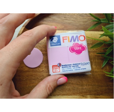 FIMO Soft, light pink (pastel), Nr.205, 57g (2oz), oven-hardening polymer clay, STAEDTLER