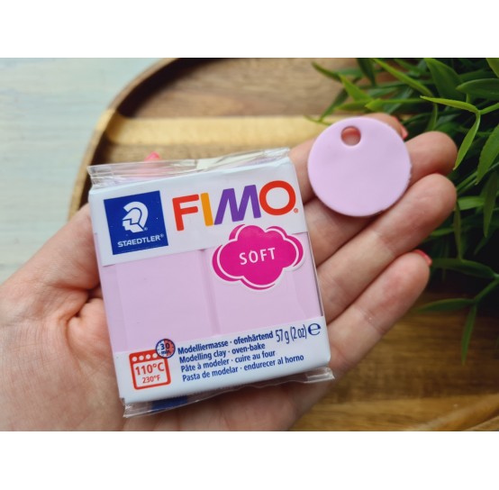 FIMO Soft, light pink (pastel), Nr.205, 57g (2oz), oven-hardening polymer clay, STAEDTLER