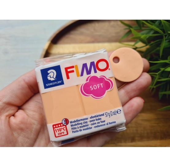 FIMO Soft, peach (pastel), Nr.405, 57g (2oz), oven-hardening polymer clay, STAEDTLER