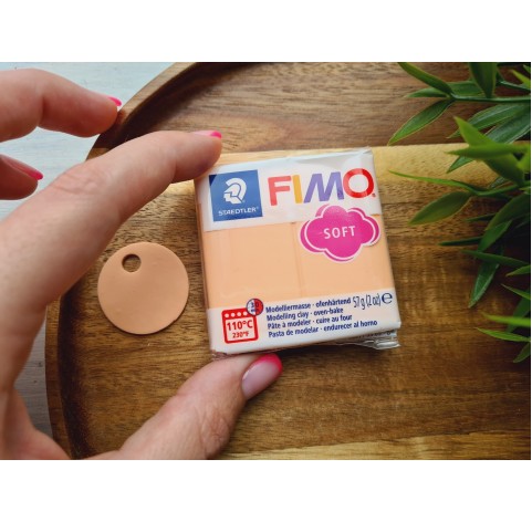 FIMO Soft, peach (pastel), Nr.405, 57g (2oz), oven-hardening polymer clay, STAEDTLER