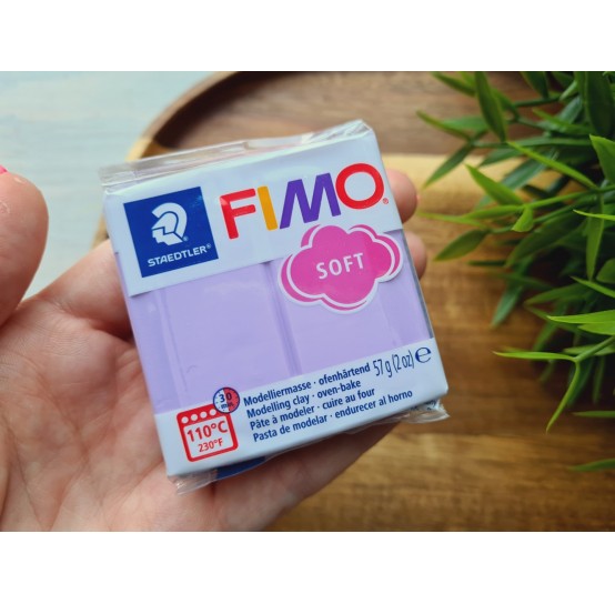 FIMO Soft, lilac (pastel), Nr.605, 57g (2oz), oven-hardening polymer clay, STAEDTLER