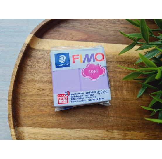 FIMO Soft, lilac (pastel), Nr.605, 57g (2oz), oven-hardening polymer clay, STAEDTLER