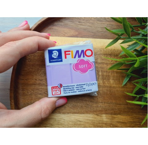 FIMO Soft, lilac (pastel), Nr.605, 57g (2oz), oven-hardening polymer clay, STAEDTLER