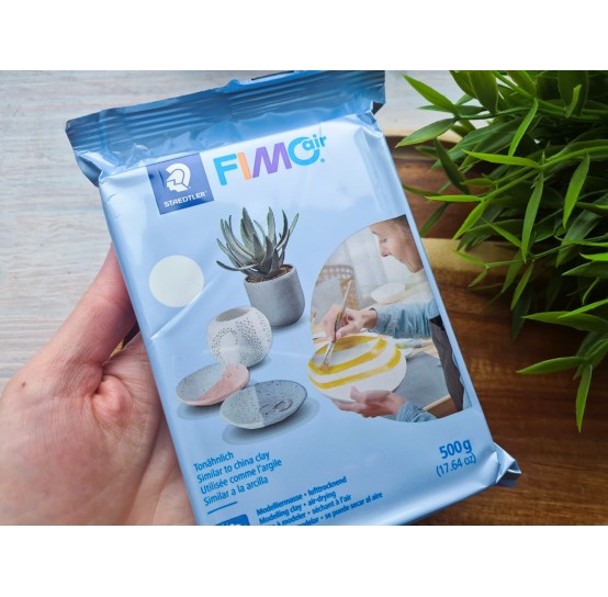 FIMO Air Basic, white, 500g (17.64oz), modelling clay, STAEDTLER