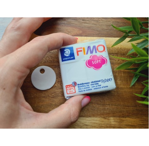 FIMO Soft, white, Nr.0, 57g (2oz), oven-hardening polymer clay, STAEDTLER