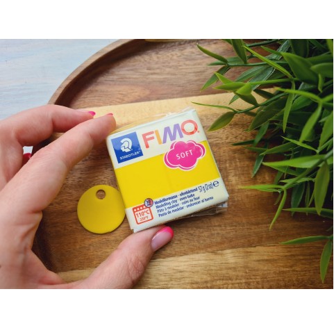 FIMO Soft, lemon, Nr.10, 57g (2oz), oven-hardening polymer clay, STAEDTLER