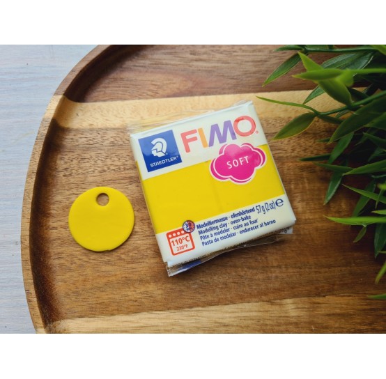 FIMO Soft, lemon, Nr.10, 57g (2oz), oven-hardening polymer clay, STAEDTLER