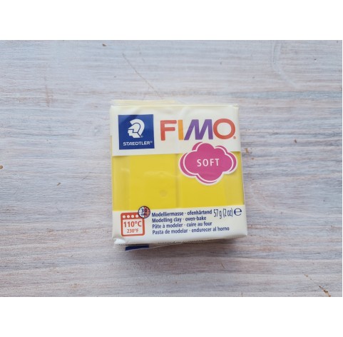 FIMO Soft oven-bake polymer clay, lemon, Nr. 10, 57 gr