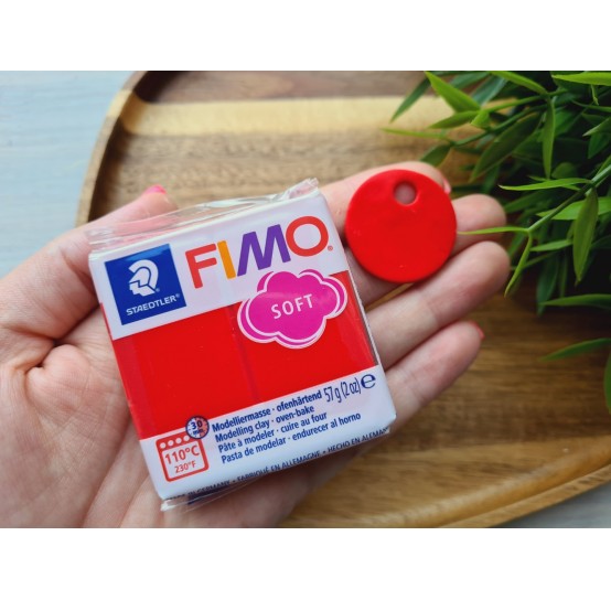 FIMO Soft, indian red, Nr.24, 57g (2oz), oven-hardening polymer clay, STAEDTLER