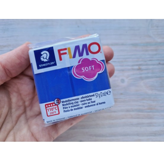 FIMO Soft oven-bake polymer clay, brilliant blue, Nr. 33, 57 gr
