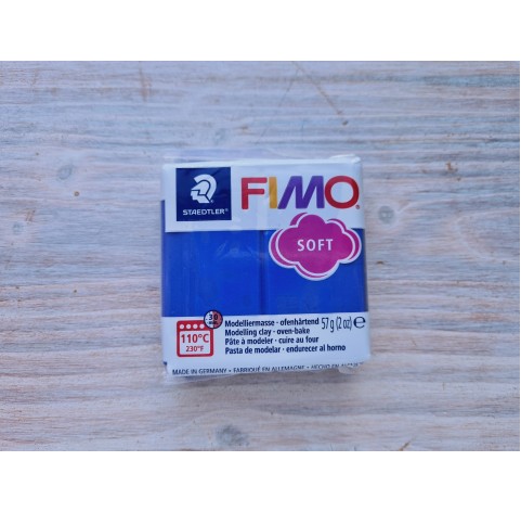 FIMO Soft oven-bake polymer clay, brilliant blue, Nr. 33, 57 gr