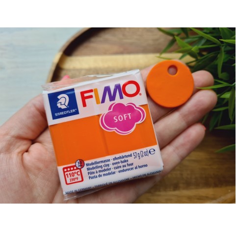 FIMO Soft, tangerine, Nr.42, 57g (2oz), oven-hardening polymer clay, STAEDTLER