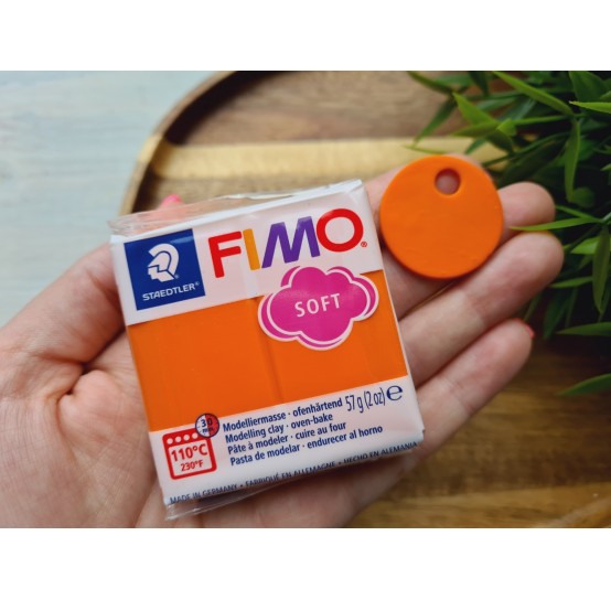 FIMO Soft, tangerine, Nr.42, 57g (2oz), oven-hardening polymer clay, STAEDTLER